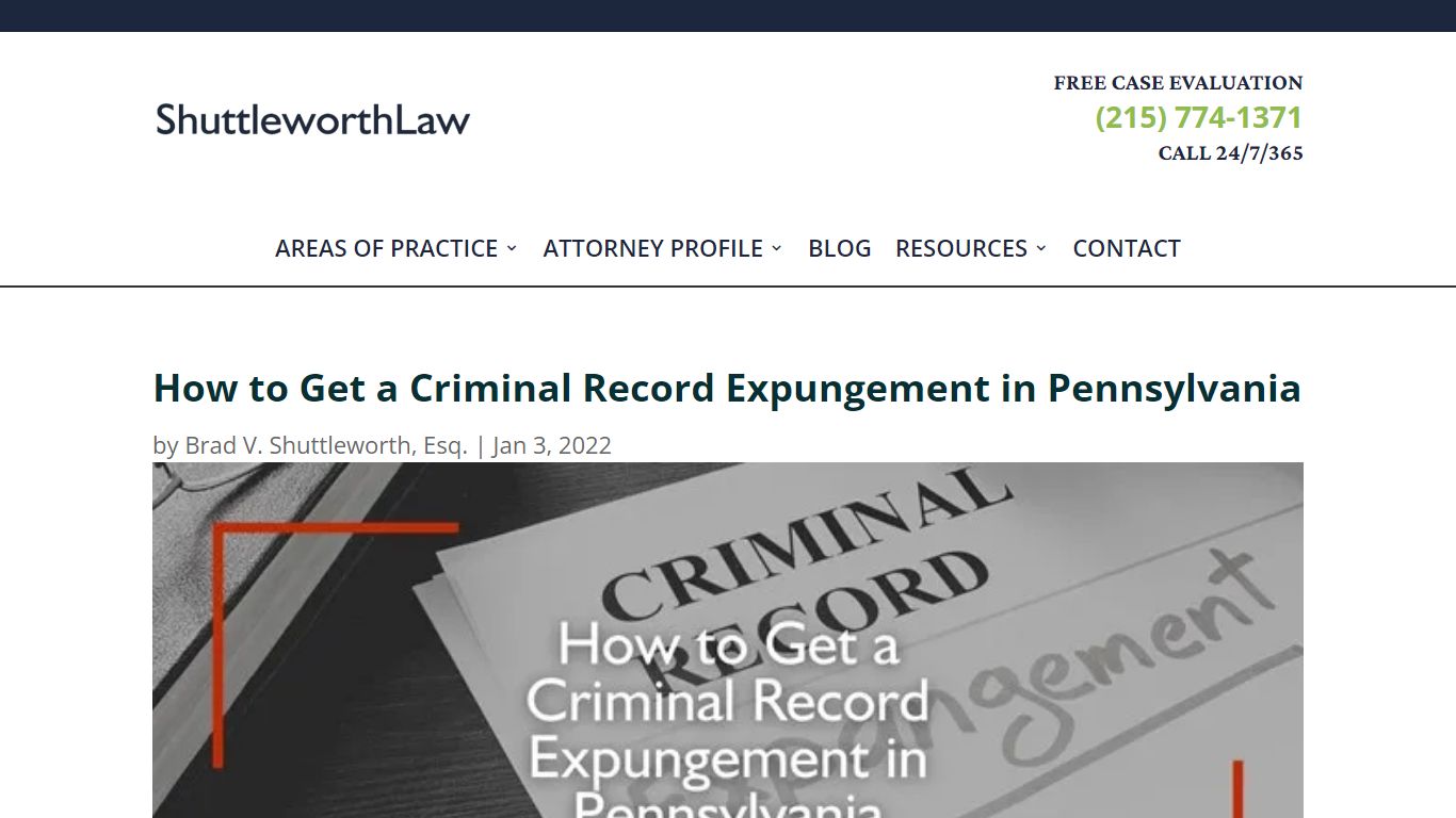 How to Get a Criminal Record Expungement in Pennsylvania